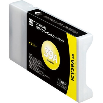 ICY39Aリサイクルインクカートリッジ イエロー(顔料) エコリカ