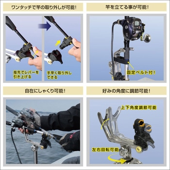 極みグリップ 船釣り用万力セット 拡張アタッチメント付 BMO JAPAN(ビーエムオージャパン)