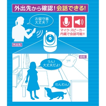 Wi-Fi対応自動録画マイク付監視カメラ HAC