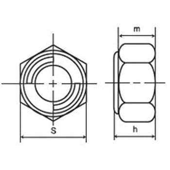 M12 Uナット小形 細目(S45C(H))(小箱) 冨士精密 ピッチ1.25 呼びM12 1