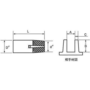 SD-3002CD ダッヂインサート スタンダード SD(黄銅)(小箱) 1箱(4000個