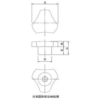 KTN-1 ノブナット 黒(小箱) 1箱(50個) 三星産業貿易 【通販サイト