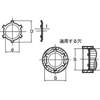CR形止め輪(ステンレス)(パック品) オチアイ