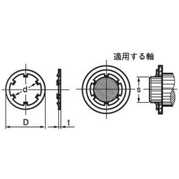 CSTW-12 CS止め輪(CSTW)(ステンレス)(パック品) 1パック(17個