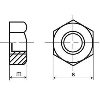 M24 P-1.5 六角ナット 1種 細目(S45C(H)/生地) 1パック(2個