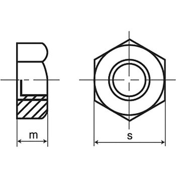 六角ナット 1種 細目P=3.0(鉄/生地) 大阪魂