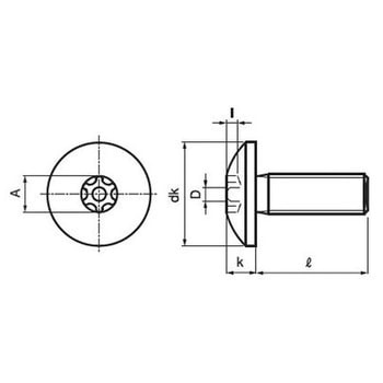 TRXタンパープルーフトラス小ねじ(ステンレス/茶ブロンズ)(パック品) 大阪魂