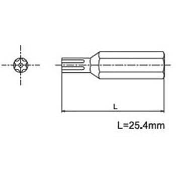 TRF/いたずら防止用ねじTRXビット サイマコーポレーション 六角ビット