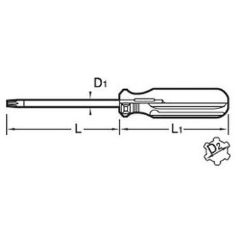 ラインリセスLRタンパープルーフドライバー(DLR)(小箱) ノーブランド