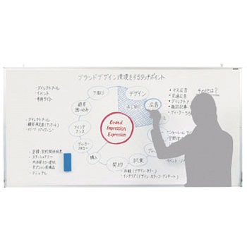 MV36スチール 壁掛 ホーロー/スチール ホワイトボード 無地 マイゾックス 42510256