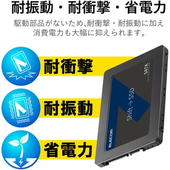 SSD 内蔵 2.5インチ USB3.1 Gen1 SerialATA接続 簡単換装 耐衝撃 SSD 内蔵 2.5インチ USB3.1 Gen1 SerialATA接続 簡単換装 耐衝撃