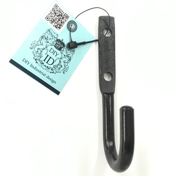 亜鉛黒ロープフック DIY-ID
