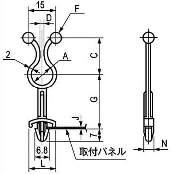 ケーブルクリップ 栃木屋