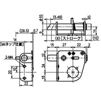 シリンダー錠用ラッチロックユニット 栃木屋