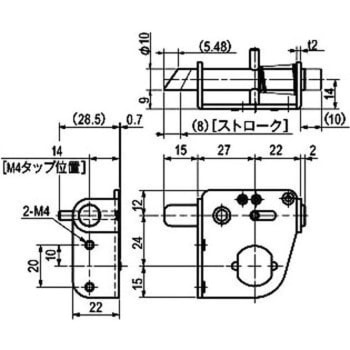 シリンダー錠用ラッチロックユニット 栃木屋