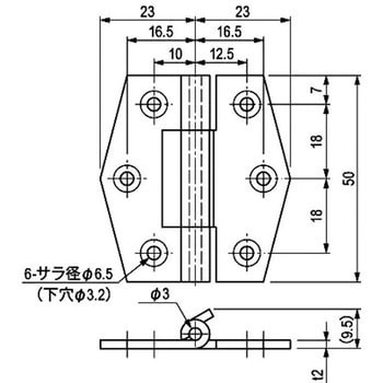 引掛蝶番 栃木屋