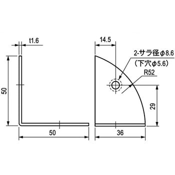 隅金具(二方型) 栃木屋