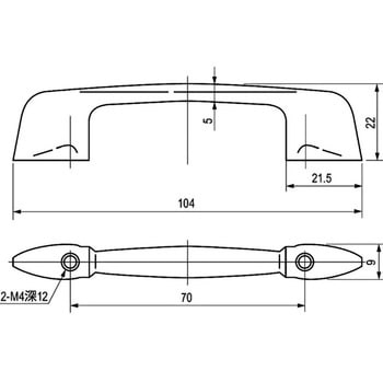 櫛型取手 栃木屋
