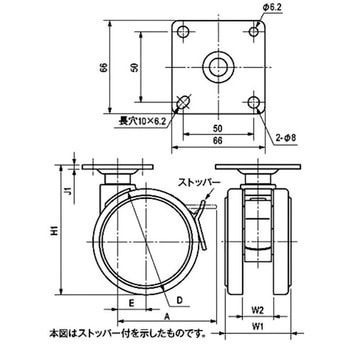 双輪キャスター 栃木屋