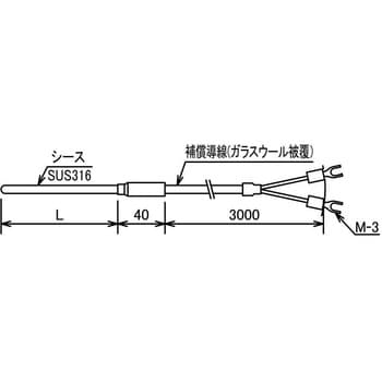 熱電対(シース型) 三商 温度/湿度管理機器 【通販モノタロウ】