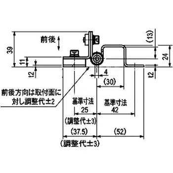 調整裏蝶番 栃木屋