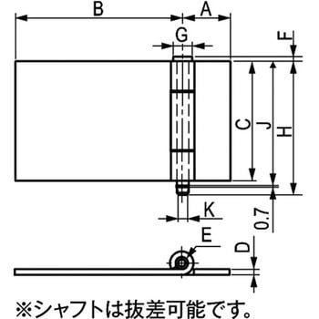 抜差蝶番 栃木屋