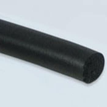 防塵ゴム（カマボコ型・クロロプレン） 15×10mm 黒色 40m 1巻 TM-98N-9-
