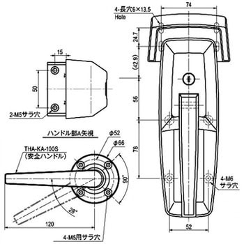 冷蔵庫用ハンドル 栃木屋