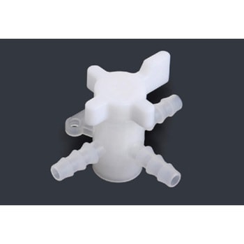PVDF3方ストップコック 三商