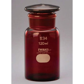 共通試薬瓶広口 茶 IWAKI(AGCテクノグラス)