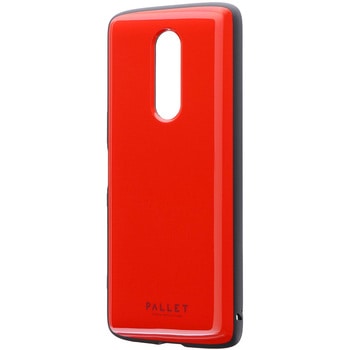 Xperia 1 SO-03L/SOV40/SoftBank 耐衝撃ハイブリッドケース 「PALLET AIR」 レッド ストラップホール付 LEPLUS