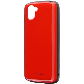 AQUOS R3 SH-04L/SHV44/SoftBank 耐衝撃ハイブリッドケース 「PALLET AIR」 レッド ストラップホール付 LEPLUS