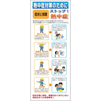 熱中症対策スリム標識 グリーンクロス