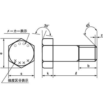 強度区分10.9 六角ボルト 細目(鉄/クロメート) 大阪魂 六角ボルト 鉄