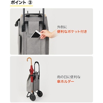 481936 ショッピングカート 折りたたみ キャリー 軽量 1台 COCORO