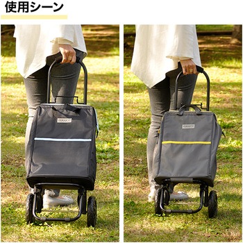 481998 ショッピングカート 折りたたみ キャリー 軽量 がま口タイプ 1