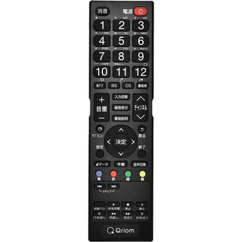 YAMAZEN(山善) キュリオム テレビリモコン 2K対応 液晶テレビ専用  [QRC-RC04][][1個] YAMAZEN(山善)