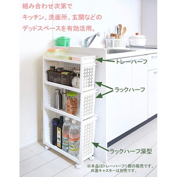 ラコン 積み重ねラック トレー ハーフ サンコープラスチック
