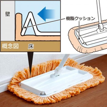 スミまで拭けるドライモップ伸縮タイプ アズマ工業
