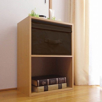 コットンボックス ヨコ型フタ付 インナー収納 東洋ケース