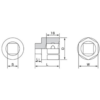 ドレンプラグソケット TONE トネ (前田金属工業)