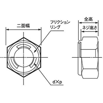 Uナット(鉄/ニッケル)(小箱) 冨士精密