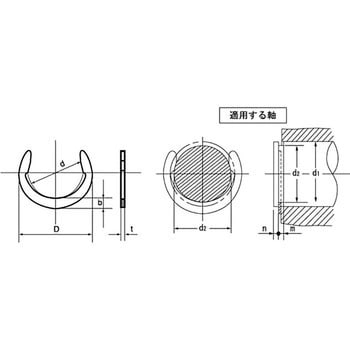 クリセント止め輪スタック(ステンレス)(小箱) オチアイ