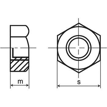 六角ナット(1種)(細目P=3.0)(S45C/生地) - 大阪魂