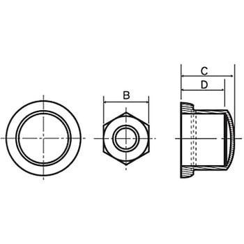 M10(C=15) ナットキャップ(樹脂) 1パック(3個) 大阪魂 【通販サイト