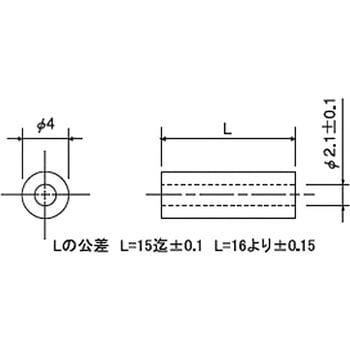 POM 丸型中空 スペーサー C(ジュラコン)(パック品) 廣杉計器