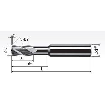 CERSM 8.96 超硬エンド刃付ショートリーマ(百分台) 1個 岡崎精工