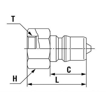 SCS-1P-NPT PFA セミコンカプラ 1個 日東工器 【通販サイトMonotaRO】