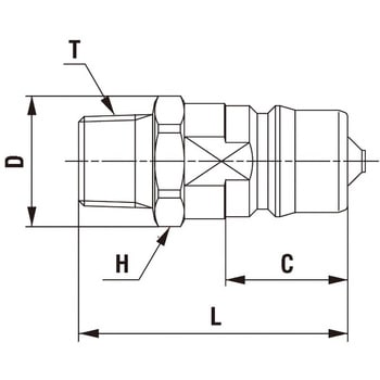 HW-2P-M BRASS FKM 熱水用カプラ 1個 日東工器 【通販サイトMonotaRO】