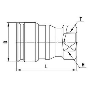 HFL-4S-BRS-F ハイフローカプラ 1個 日東工器 【通販サイトMonotaRO】